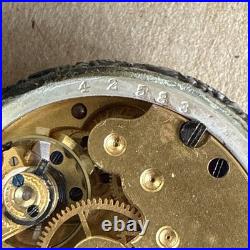 Waltham Model 1891 Size Os Charm/Pocket Watch Runs Coin Silver Case