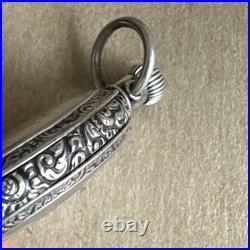 Waltham Model 1891 Size Os Charm/Pocket Watch Runs Coin Silver Case