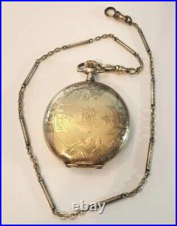 Waltham Model 1894 12s Pocket Watch Gold Filled Illonois Watch Co Case