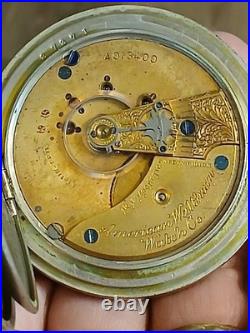 Waltham Non-Magnetic A. T. & Co Quality 18s 15J Pocket Watch-Runs 1889