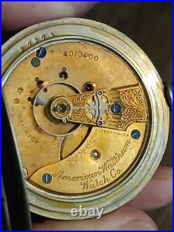 Waltham Non-Magnetic A. T. & Co Quality 18s 15J Pocket Watch-Runs 1889