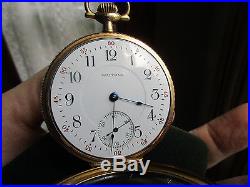 Waltham PS Bartlett 14K Solid Gold Hunter Pocket Watch Hunting Case 22069034 (t)