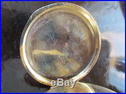 Waltham PS Bartlett 14K Solid Gold Hunter Pocket Watch Hunting Case 22069034 (t)