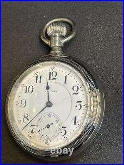 Waltham P. S Bartlett two tone pocket watch 18s 17j in a Display Back Case