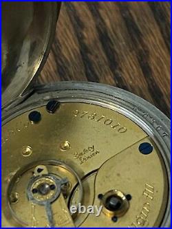 Waltham Pocket Watch, 18S, 7J, Broadway Pair Case, Running, Key, Oresilver