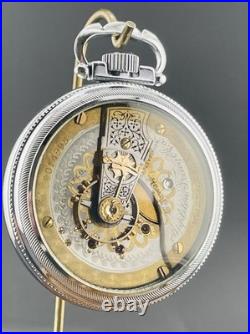 Waltham Pocket Watch Two Tone Appleton Tracey & Co. 18s 17j Display Back Case