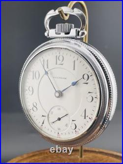 Waltham Pocket Watch Two Tone Appleton Tracey & Co. 18s 17j Display Back Case