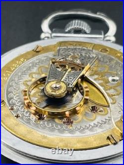 Waltham Pocket Watch Two Tone Appleton Tracey & Co. 18s 17j Display Back Case