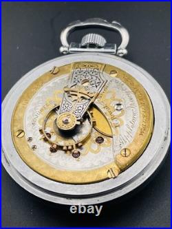 Waltham Pocket Watch Two Tone Appleton Tracey & Co. 18s 17j Display Back Case