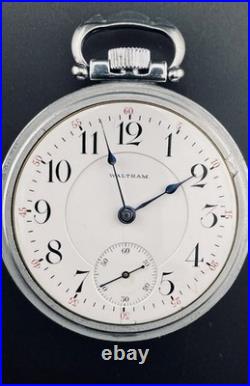 Waltham Pocket Watch Two Tone Appleton Tracey & Co. 18s 17j Display Back Case