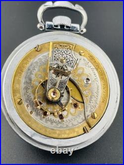 Waltham Pocket Watch Two Tone Appleton Tracey & Co. 18s 17j Display Back Case