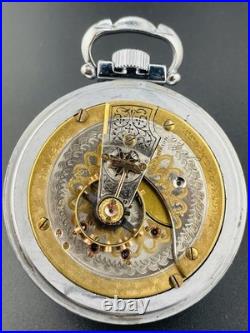 Waltham Pocket Watch Two Tone Appleton Tracey & Co. 18s 17j Display Back Case
