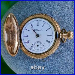Waltham Pocket Watch c. 1870 Fahys Montauk Gold-Filled Hunter Case Not Workin