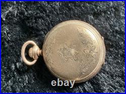 Waltham Pocket Watch c. 1870 Fahys Montauk Gold-Filled Hunter Case Not Workin