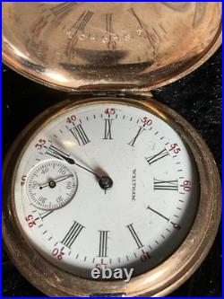 Waltham Pocket Watch c. 1870 Fahys Montauk Gold-Filled Hunter Case Not Workin