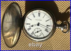 Waltham Presentation Pocket Watch 6s Sterling Hunting Case