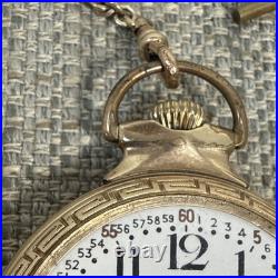 Waltham Railroad Pocket Watch Grade 645 21 Jewel Dual Hour Hands NAWCo 10k case