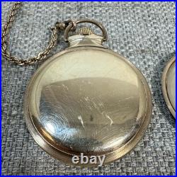 Waltham Railroad Pocket Watch Grade 645 21 Jewel Dual Hour Hands NAWCo 10k case