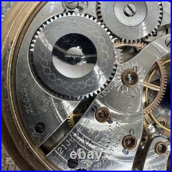 Waltham Railroad Pocket Watch Grade 645 21 Jewel Dual Hour Hands NAWCo 10k case