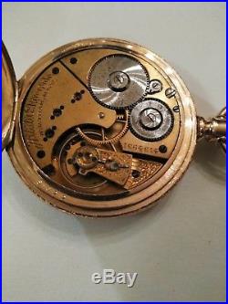 Waltham Riverside 15 jewels adjusted Fancy Dial 14K. Gold Filled Case