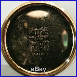 Waltham Riverside 16 size 19 jewel adjusted (1904) 14K. Gold filled case nice