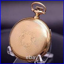 Waltham Riverside Maximus Pocket Watch 23 Jewel, 16 Size 14K Gold Case