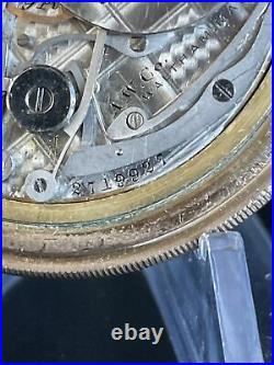 Waltham Riverside Vintage c. 1886/7 14s Pocket Watch 14j Chronograph GF Case