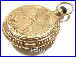 Waltham Royal Model 1873 Pocket Watch 14K Yellow Gold Demi-Hunter Case 8s 11j