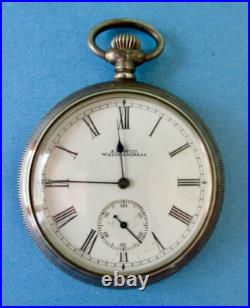 Waltham Silver Case Antique American Open Face Pocket Watch 1903