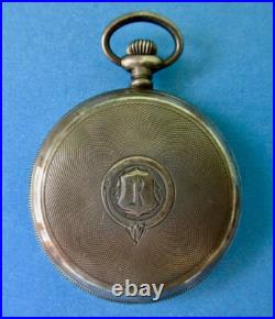 Waltham Silver Case Antique American Open Face Pocket Watch 1903