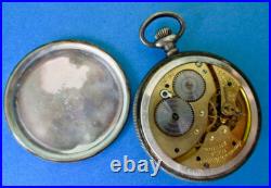 Waltham Silver Case Antique American Open Face Pocket Watch 1903