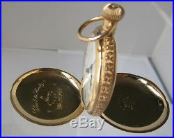 Waltham Solid 14 Kt. Gold, 17 Jewels-Hunter Case, Ladies Pocket Watch C. 1890