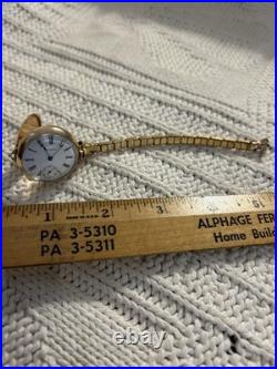 Waltham Traveler 10K Gold Filled Ladies Pocket Watch J Boss Keystone Case Vtg US