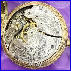 Waltham US ASSAY 14k Solid Gold Roy Case Pocket Watch NON WORKING (2402)