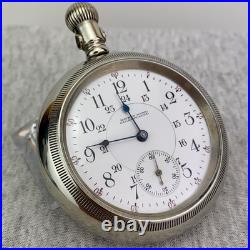 Waltham Vanguard 1892 Pocket Watch Calgary 19J Silverode Case Run Repair Restore
