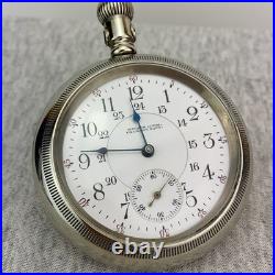 Waltham Vanguard 1892 Pocket Watch Calgary 19J Silverode Case Run Repair Restore