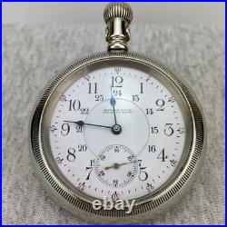 Waltham Vanguard 1892 Pocket Watch Calgary 19J Silverode Case Run Repair Restore
