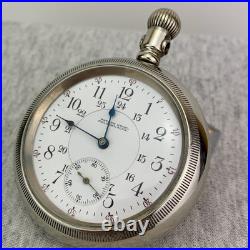 Waltham Vanguard 1892 Pocket Watch Calgary 19J Silverode Case Run Repair Restore