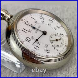 Waltham Vanguard 1892 Pocket Watch Calgary 19J Silverode Case Run Repair Restore