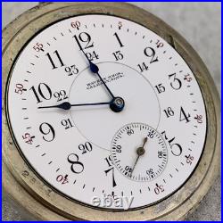Waltham Vanguard 1892 Pocket Watch Calgary 19J Silverode Case Run Repair Restore