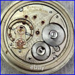 Waltham Vanguard 1892 Pocket Watch Calgary 19J Silverode Case Run Repair Restore