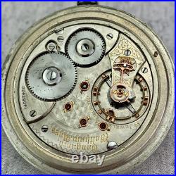 Waltham Vanguard 1892 Pocket Watch Calgary 19J Silverode Case Run Repair Restore