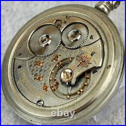 Waltham Vanguard 1892 Pocket Watch Calgary 19J Silverode Case Run Repair Restore