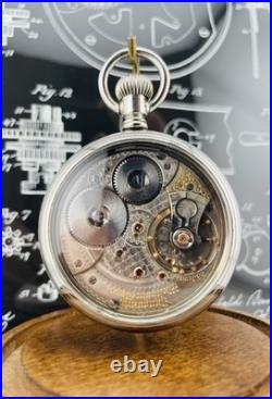 Waltham Vanguard 23J 18s Pocket Watch in a Beautiful Display Back Case