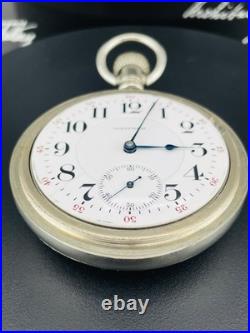 Waltham Vanguard 23J 18s Pocket Watch in a Beautiful Display Back Case