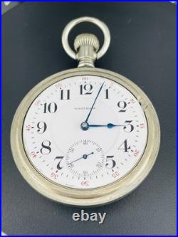 Waltham Vanguard 23J 18s Pocket Watch in a Beautiful Display Back Case