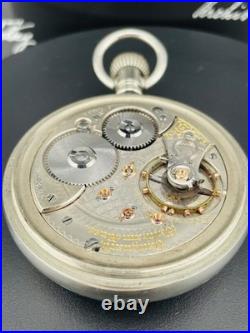 Waltham Vanguard 23J 18s Pocket Watch in a Beautiful Display Back Case