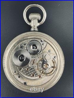 Waltham Vanguard 23J 18s Pocket Watch in a Beautiful Display Back Case