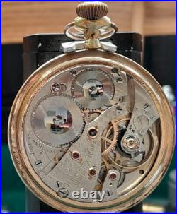 Waltham Vanguard Pocket Watch Model 1908 23 Jewel 24 Hour Dial GF Fortune Case
