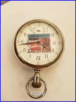 Waltham Wm. Ellery 11j. 18s. Pepsi Dial Oresilver Case